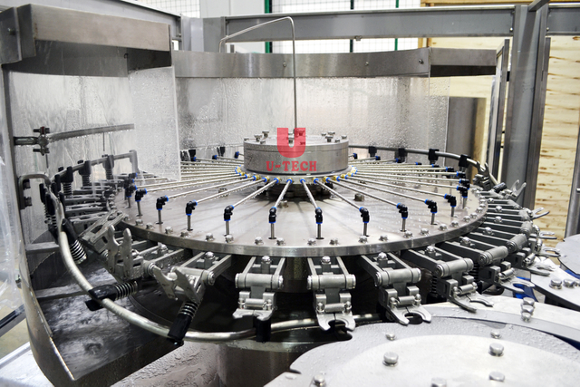 15000BPH التلقائي زجاجة صغيرة المياه المعدنية غسل ملء السد سعر الجهاز