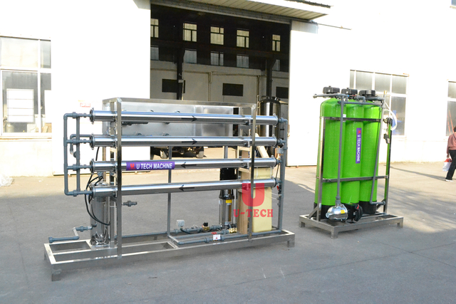 خزان FRP مع محطة معالجة مياه الشرب RO Pure Mineral Spring